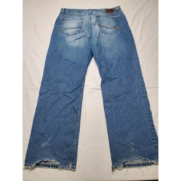 BKE 67 San Antonio Jeans Men's Size 36x32 Y2K Baggy Wide Leg Distressed KBK3032L - Picture 2 of 16